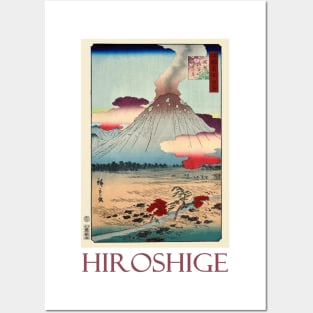 A True View of Mount Asama by Utagawa Hiroshige Posters and Art